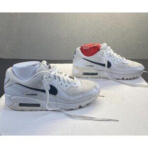 Nike Air Max 90 Shoes White Black DH8010-101 Running Casual Size Women’s 9.5